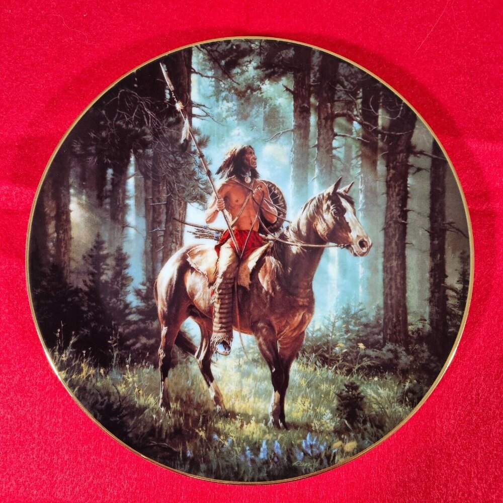 "Sun Seeker" from the Mystic Warriors Plate Collection 1992 NIB + COA (H131A)